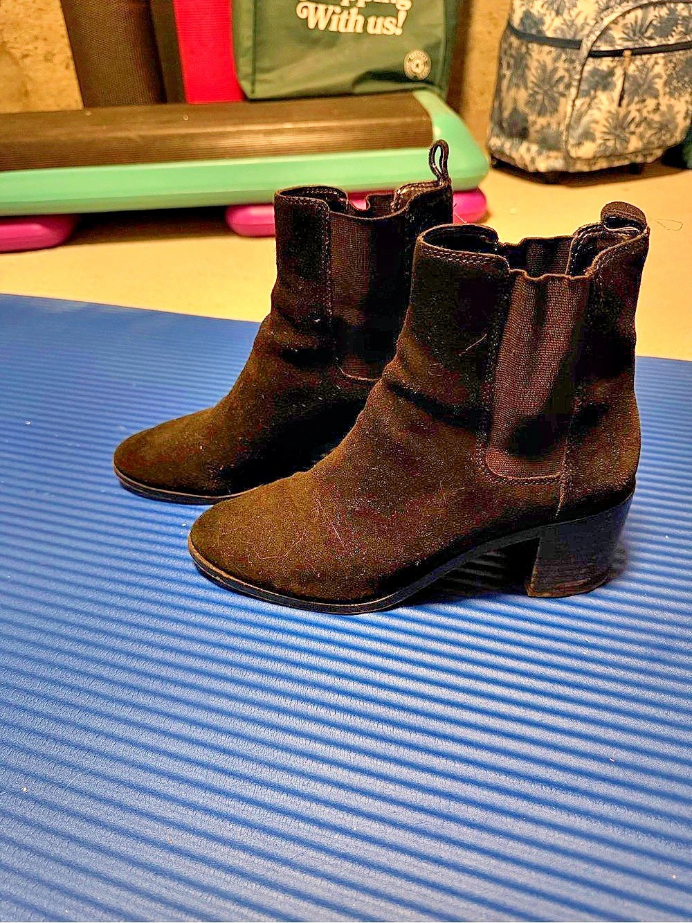Banana Republic Black Suede Ankle Boots